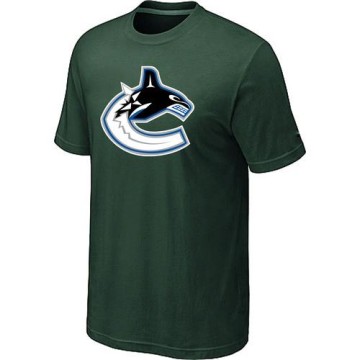 Men's Vancouver Canucks Big & Tall Logo T-Shirt - Dark - Green