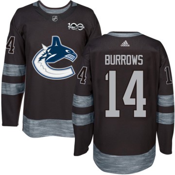 Authentic Adidas Men's Alex Burrows Vancouver Canucks 1917-2017 100th Anniversary Jersey - Black