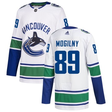 Authentic Adidas Men's Alexander Mogilny Vancouver Canucks zied Away Jersey - White