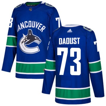Authentic Adidas Men's Alexis Daoust Vancouver Canucks Home Jersey - Blue