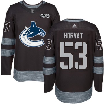 Authentic Adidas Men's Bo Horvat Vancouver Canucks 1917-2017 100th Anniversary Jersey - Black