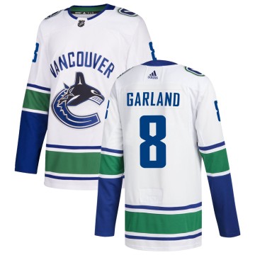 Authentic Adidas Men's Conor Garland Vancouver Canucks zied Away Jersey - White