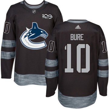 Authentic Adidas Men's Pavel Bure Vancouver Canucks 1917-2017 100th Anniversary Jersey - Black