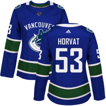 Authentic Adidas Women's Bo Horvat Vancouver Canucks Home Jersey - Blue