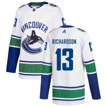 Authentic Adidas Youth Brad Richardson Vancouver Canucks Away Jersey - White