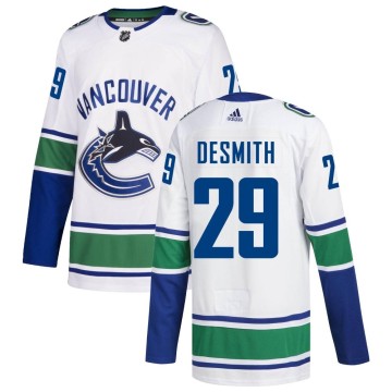 Authentic Adidas Youth Casey DeSmith Vancouver Canucks zied Away Jersey - White