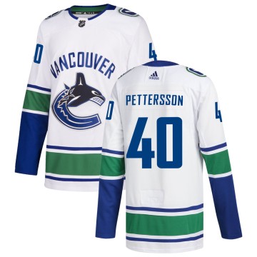 Authentic Adidas Youth Elias Pettersson Vancouver Canucks zied Away Jersey - White