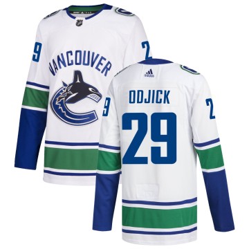 Authentic Adidas Youth Gino Odjick Vancouver Canucks zied Away Jersey - White