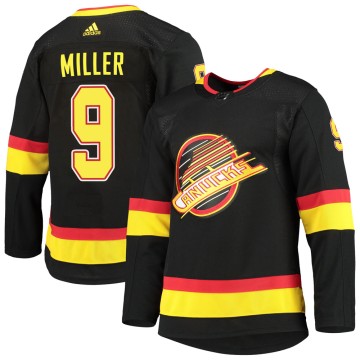 Authentic Adidas Youth J.T. Miller Vancouver Canucks Alternate Primegreen Pro Jersey - Black