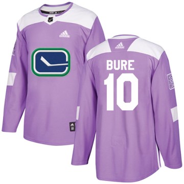 Authentic Adidas Youth Pavel Bure Vancouver Canucks Fights Cancer Practice Jersey - Purple