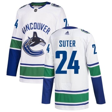 Authentic Adidas Youth Pius Suter Vancouver Canucks zied Away Jersey - White