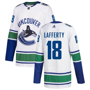 Authentic Adidas Youth Sam Lafferty Vancouver Canucks zied Away Jersey - White