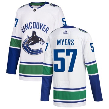Authentic Adidas Youth Tyler Myers Vancouver Canucks zied Away Jersey - White