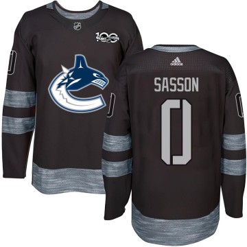 Authentic Youth Max Sasson Vancouver Canucks 1917-2017 100th Anniversary Jersey - Black