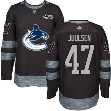 Authentic Youth Noah Juulsen Vancouver Canucks 1917-2017 100th Anniversary Jersey - Black