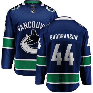 Breakaway Fanatics Branded Men's Erik Gudbranson Vancouver Canucks Home Jersey - Blue