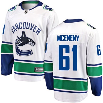 Breakaway Fanatics Branded Men's Evan McEneny Vancouver Canucks Away Jersey - White