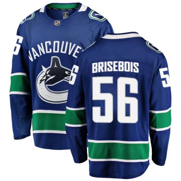 Breakaway Fanatics Branded Men's Guillaume Brisebois Vancouver Canucks Home Jersey - Blue