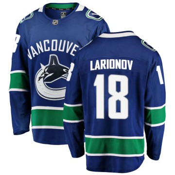 Breakaway Fanatics Branded Men's Igor Larionov Vancouver Canucks Home Jersey - Blue