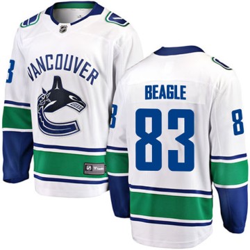 Breakaway Fanatics Branded Men's Jay Beagle Vancouver Canucks Away Jersey - White