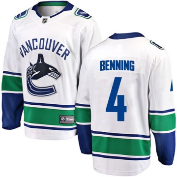 Breakaway Fanatics Branded Men's Jim Benning Vancouver Canucks Away Jersey - White