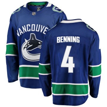 Breakaway Fanatics Branded Men's Jim Benning Vancouver Canucks Home Jersey - Blue