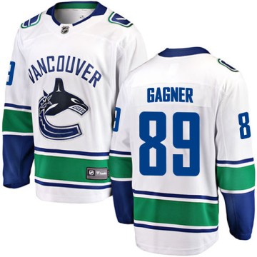 Breakaway Fanatics Branded Men's Sam Gagner Vancouver Canucks Away Jersey - White