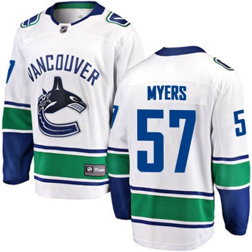 Breakaway Fanatics Branded Men's Tyler Myers Vancouver Canucks Away Jersey - White