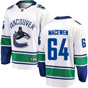 Breakaway Fanatics Branded Men's Zack MacEwen Vancouver Canucks Away Jersey - White