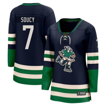 Breakaway Fanatics Branded Women's Carson Soucy Vancouver Canucks Special Edition 2.0 Jersey - Navy