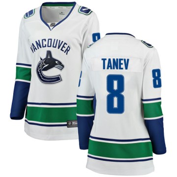 Breakaway Fanatics Branded Women's Chris Tanev Vancouver Canucks Away Jersey - White