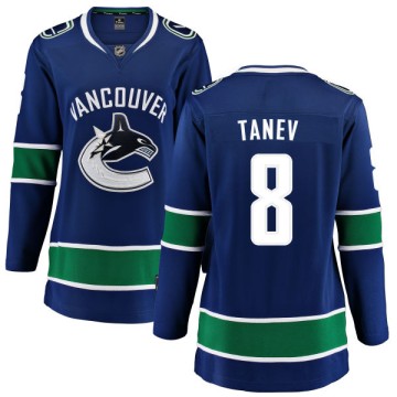 Breakaway Fanatics Branded Women's Christopher Tanev Vancouver Canucks Home Jersey - Blue