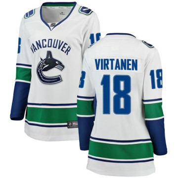 Breakaway Fanatics Branded Women's Jake Virtanen Vancouver Canucks Away Jersey - White