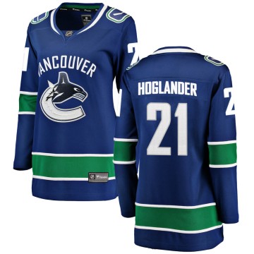 Breakaway Fanatics Branded Women's Nils Hoglander Vancouver Canucks Home Jersey - Blue