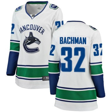 Breakaway Fanatics Branded Women's Richard Bachman Vancouver Canucks Away Jersey - White