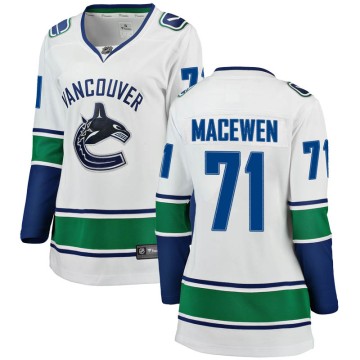 Breakaway Fanatics Branded Women's Zack MacEwen Vancouver Canucks Away Jersey - White