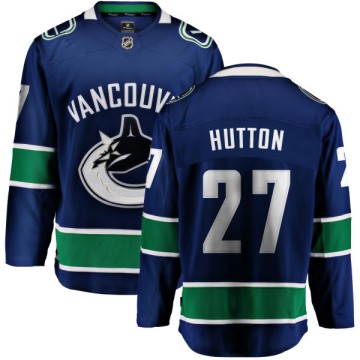 Breakaway Fanatics Branded Youth Ben Hutton Vancouver Canucks Home Jersey - Blue