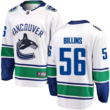 Breakaway Fanatics Branded Youth Chad Billins Vancouver Canucks Away Jersey - White