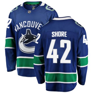 Breakaway Fanatics Branded Youth Drew Shore Vancouver Canucks Home Jersey - Blue