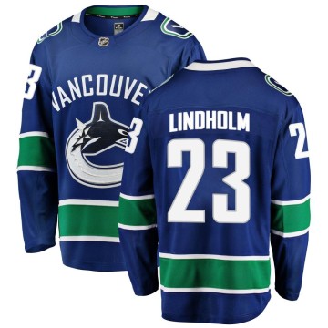 Breakaway Fanatics Branded Youth Elias Lindholm Vancouver Canucks Home Jersey - Blue