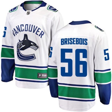 Breakaway Fanatics Branded Youth Guillaume Brisebois Vancouver Canucks Away Jersey - White