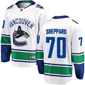 Breakaway Fanatics Branded Youth James Sheppard Vancouver Canucks Away Jersey - White