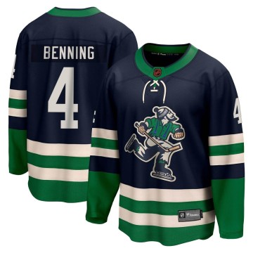 Breakaway Fanatics Branded Youth Jim Benning Vancouver Canucks Special Edition 2.0 Jersey - Navy