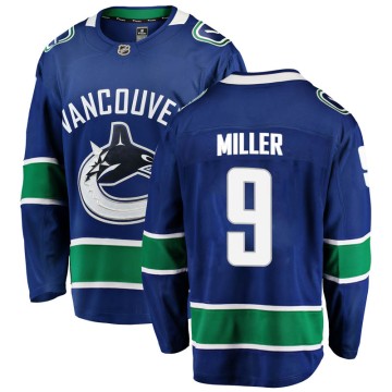 Breakaway Fanatics Branded Youth J.T. Miller Vancouver Canucks Home Jersey - Blue