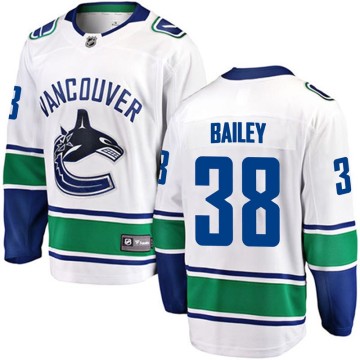 Breakaway Fanatics Branded Youth Justin Bailey Vancouver Canucks Away Jersey - White