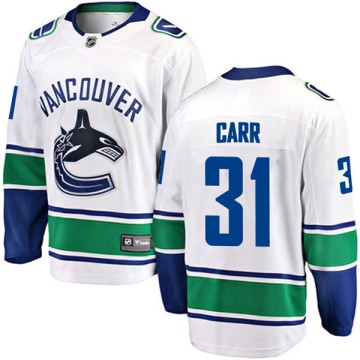 Breakaway Fanatics Branded Youth Kevin Carr Vancouver Canucks Away Jersey - White