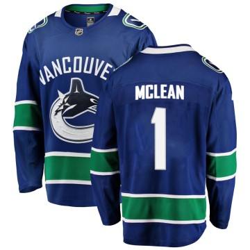 Breakaway Fanatics Branded Youth Kirk Mclean Vancouver Canucks Home Jersey - Blue
