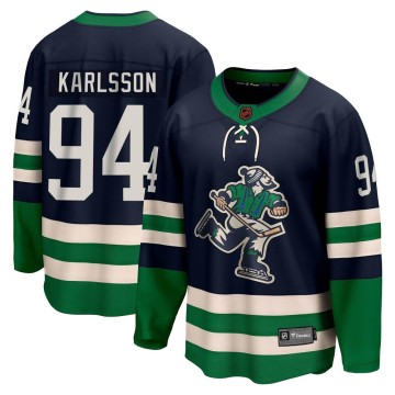 Breakaway Fanatics Branded Youth Linus Karlsson Vancouver Canucks Special Edition 2.0 Jersey - Navy