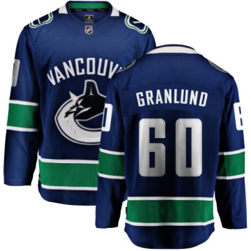 Breakaway Fanatics Branded Youth Markus Granlund Vancouver Canucks Home Jersey - Blue