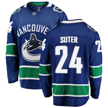 Breakaway Fanatics Branded Youth Pius Suter Vancouver Canucks Home Jersey - Blue